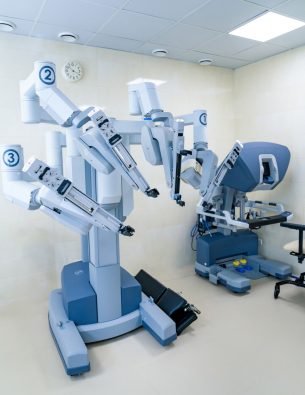 Robotic,Surgical,System,In,Modern,Hospital.,Advanced,Robotic,Surgery,Technology